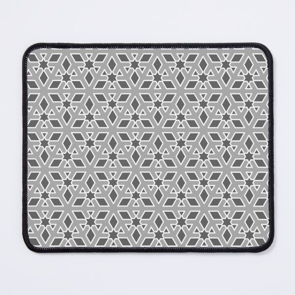 Artikelvorschau, Ornamental, pattern, hexagonal star, triangles, light grey, dark grey, white entworfen und verkauft von Svitac.