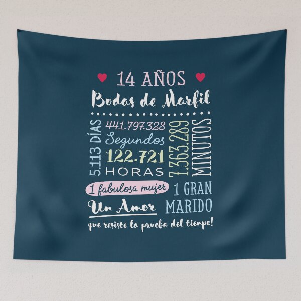 Item preview, Bodas de Marfil 14 años Aniversario de Boda Regalo designed and sold by betternotes.