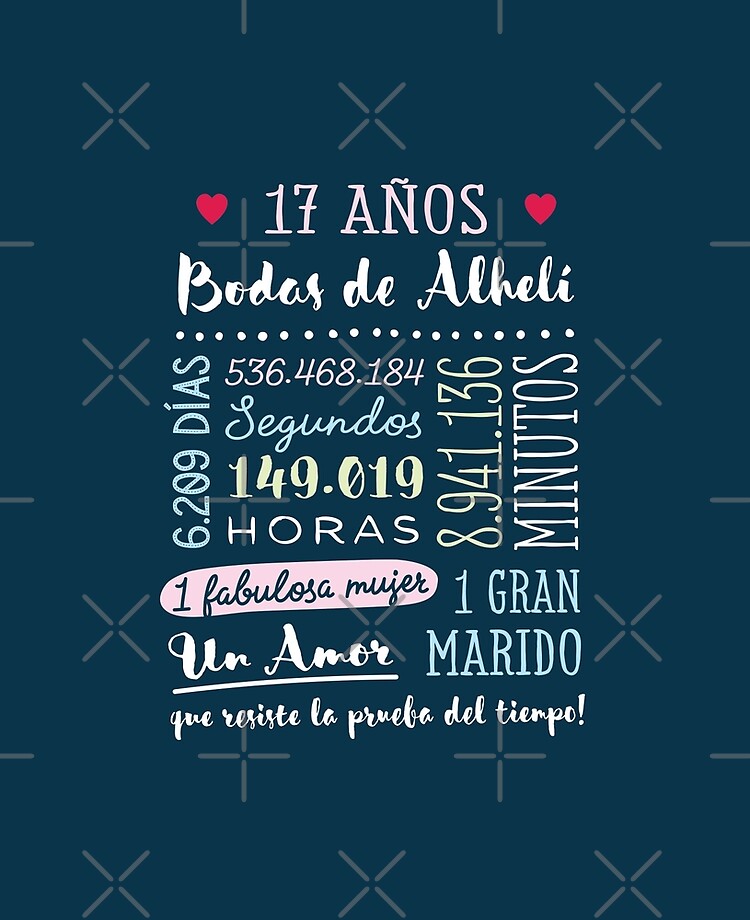 Bodas de Encaje 13 años Aniversario de Boda Regalo | Poster