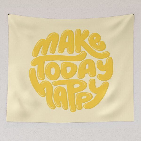 Item preview, Make Today Happy Yellow designed and sold by PepAndGrace.