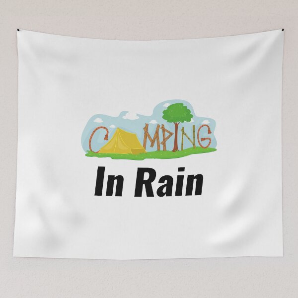 Item preview, Camping In Rain designed and sold by Chanchane Store.