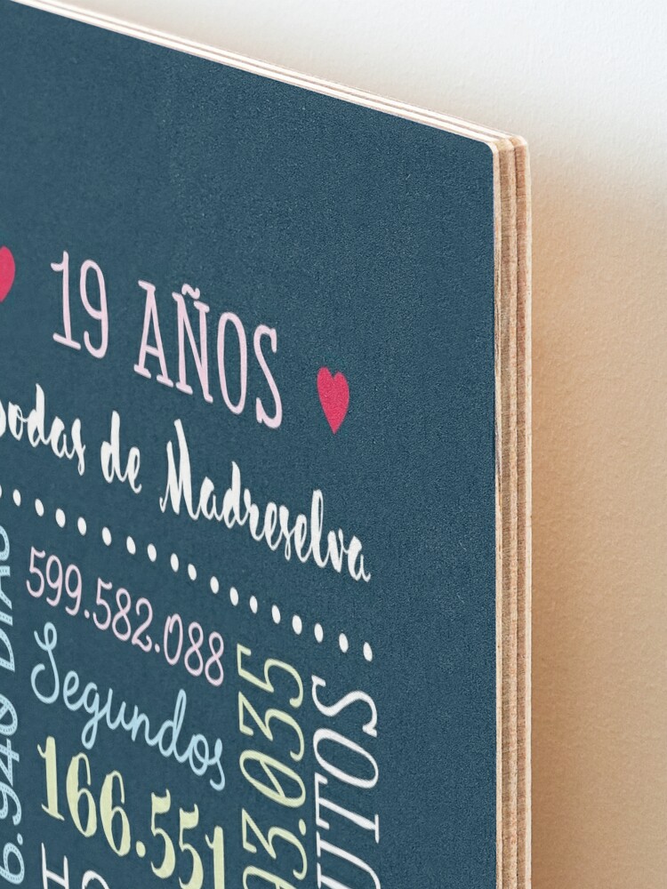 Bodas de Madreselva 19 años Aniversario de Boda Regalo Spiral Notebook for  Sale by betternotes