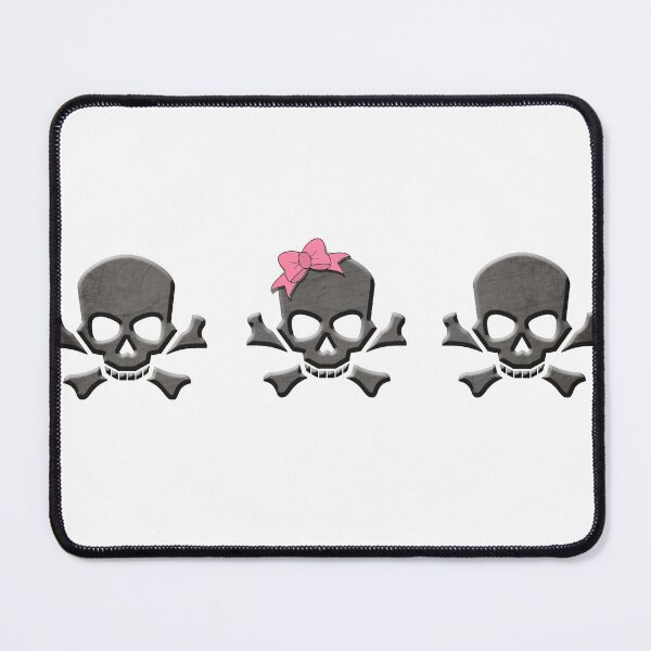 Item preview, Gray skulls with pink buckle designed and sold by Topmel.