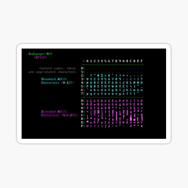 CP437 Sticker