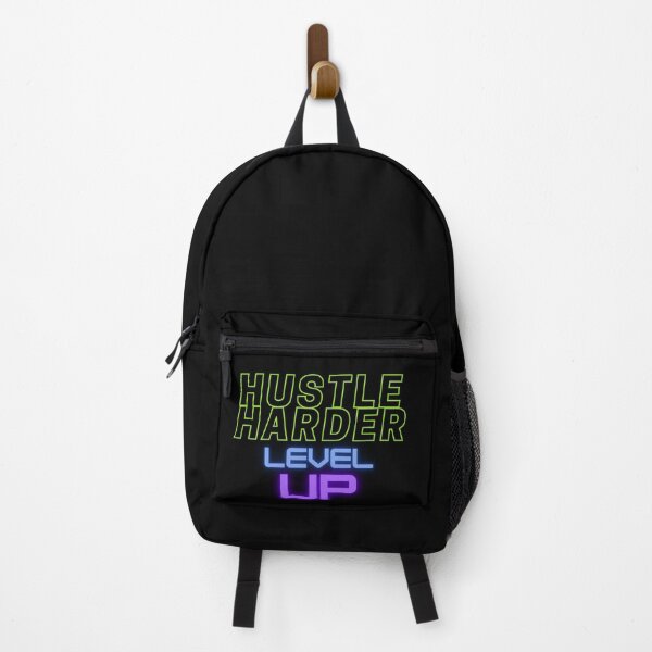 Item preview, HUSTLE HARDER AND LEVEL UP (MOTIVATIONAL ) designed and sold by JustInThreadz.