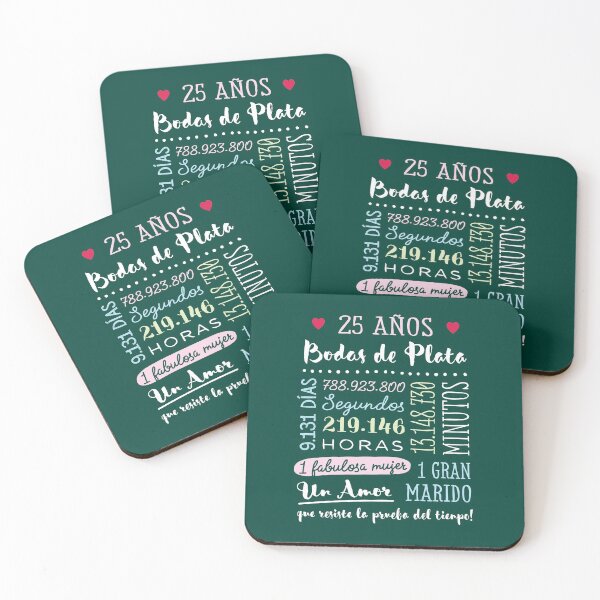 Item preview, Bodas de Plata 25 años Aniversario de Boda Regalo designed and sold by betternotes.