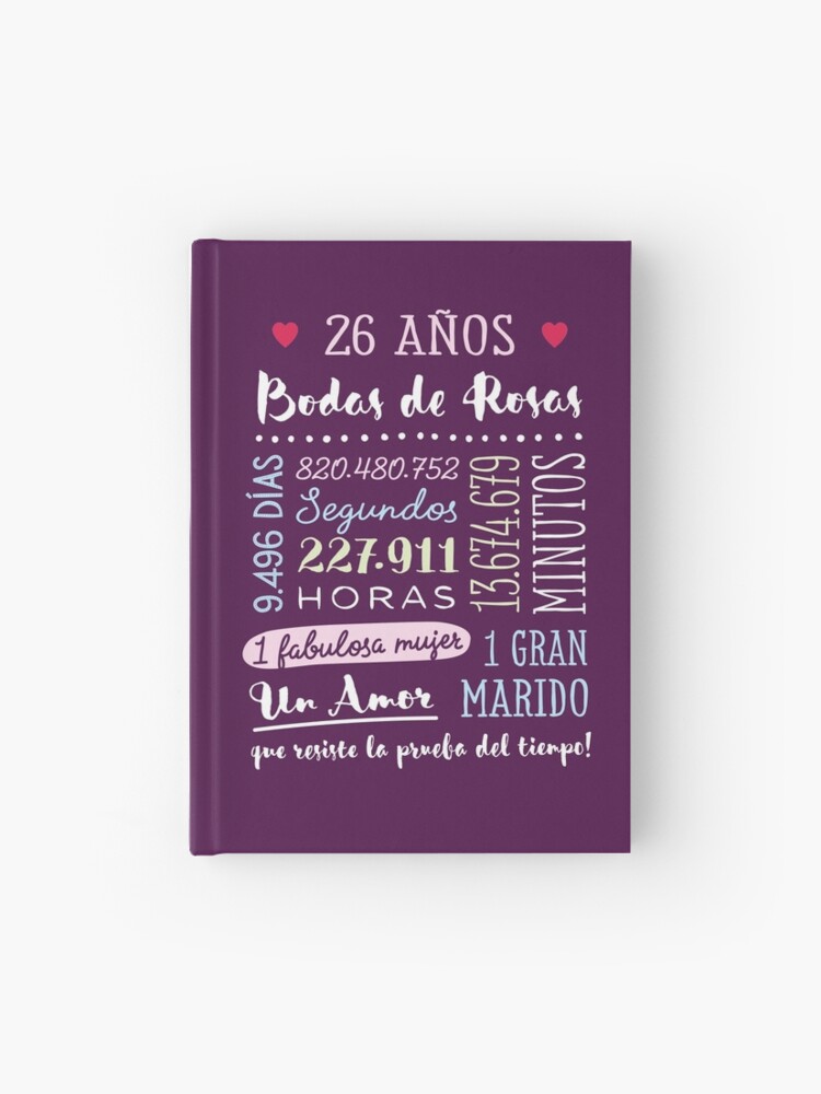 Bodas de Rosas 26 años Aniversario de Boda Regalo Poster for Sale by  betternotes