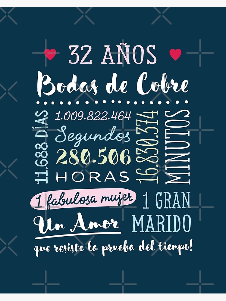 Bodas de Cobre 32 años Aniversario de Bodas de Cobre 32 años Aniversario de