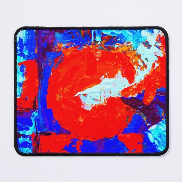 Item preview, Technicolor abstract art work - acrylic painting -  orange, blue,purple, white and red designed and sold by hasbeenz.