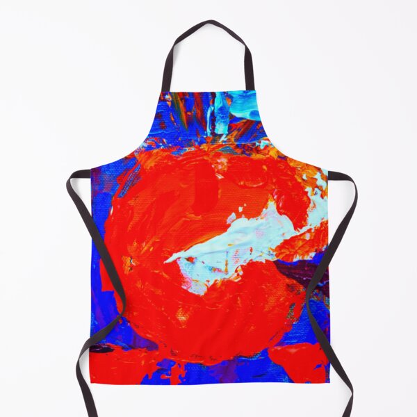 Item preview, Technicolor abstract art work - acrylic painting -  orange, blue,purple, white and red designed and sold by hasbeenz.