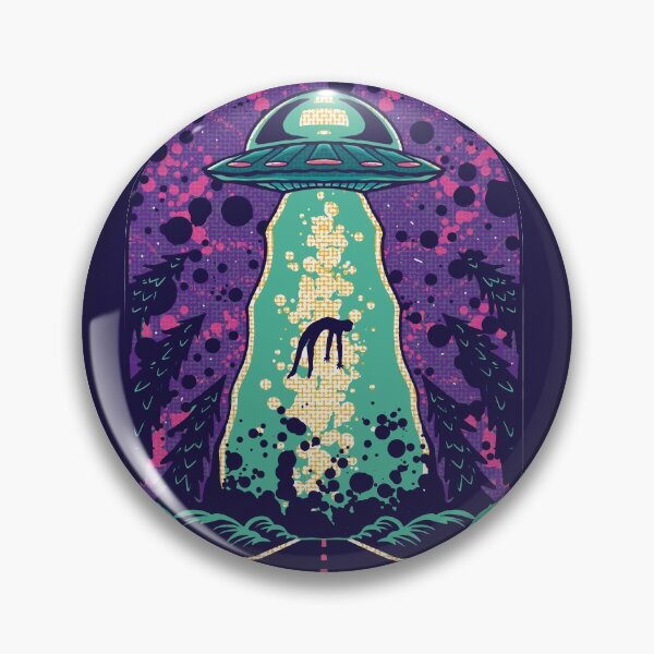 Artikelvorschau, Colorful Alien Abduction // UFO Beam Up entworfen und verkauft von SLAG-Creative.