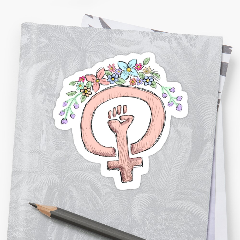 Feminism Stickers By Lilliesandroses Redbubble 