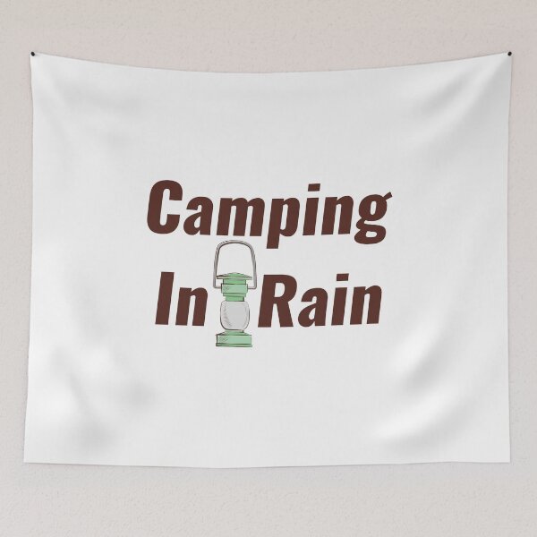 Item preview, Camping In Rain designed and sold by Chanchane Store.