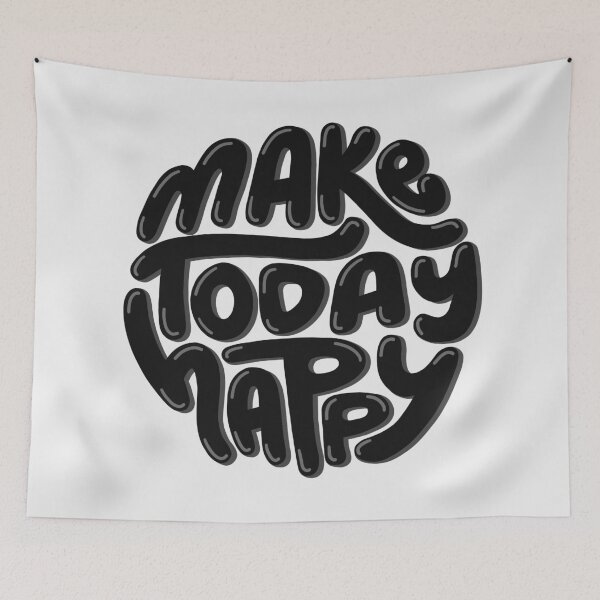 Item preview, Make Today Happy Black designed and sold by PepAndGrace.