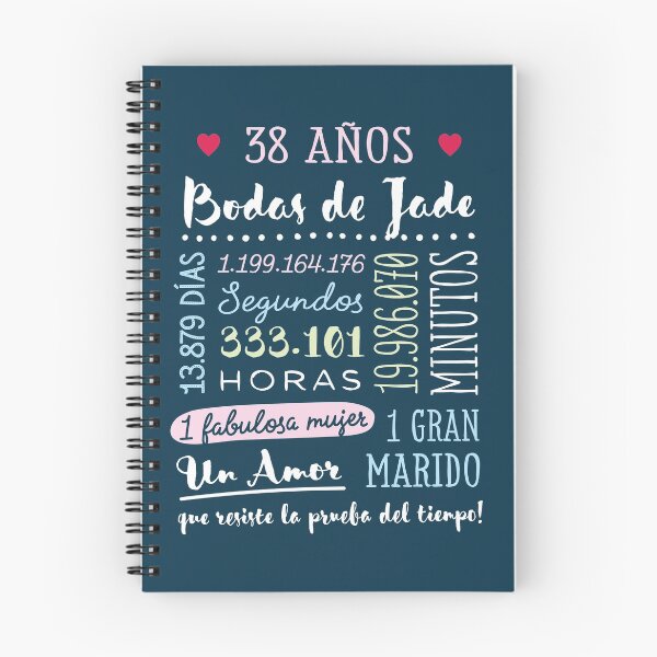 Item preview, Bodas de Jade 38 años Aniversario de Boda Regalo designed and sold by betternotes.