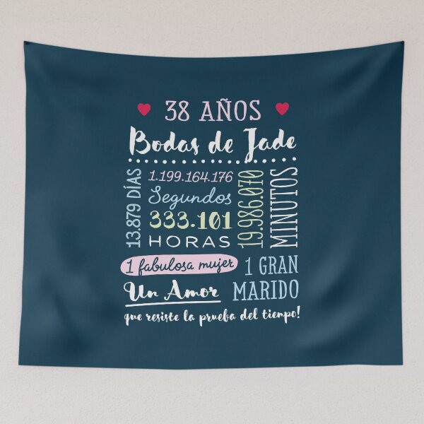 Item preview, Bodas de Jade 38 años Aniversario de Boda Regalo designed and sold by betternotes.