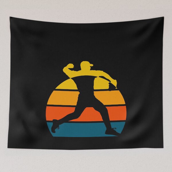 Item preview, Baseball Player Retro Sunset  designed and sold by fungear.