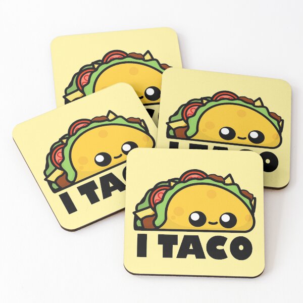 Item preview, Cute Cartoon Taco || I Taco || Foodie designed and sold by cookingwithten.