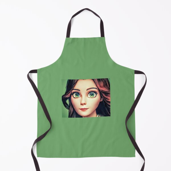 Item preview, Green Eyed Cartoon Girl designed and sold by AlfredBilling.