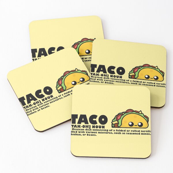 Item preview, Cute Cartoon Taco || Taco Definition || Foodie designed and sold by cookingwithten.