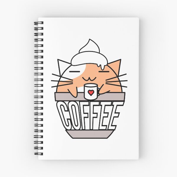 Item preview, Meowcha in cup orange designed and sold by CoffeewithKitty.