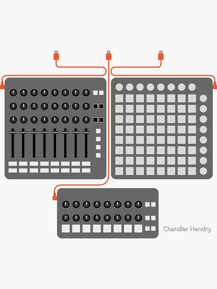 "Launchpad Kit Iconic Gear" Sticker for Sale by chandlerplusbas