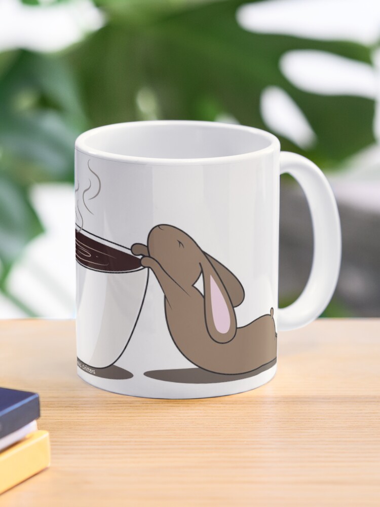 Thumbnail 1 of 6, Coffee Mug, Coffee Addict Bunneh designed and sold by Cutieful Critters.