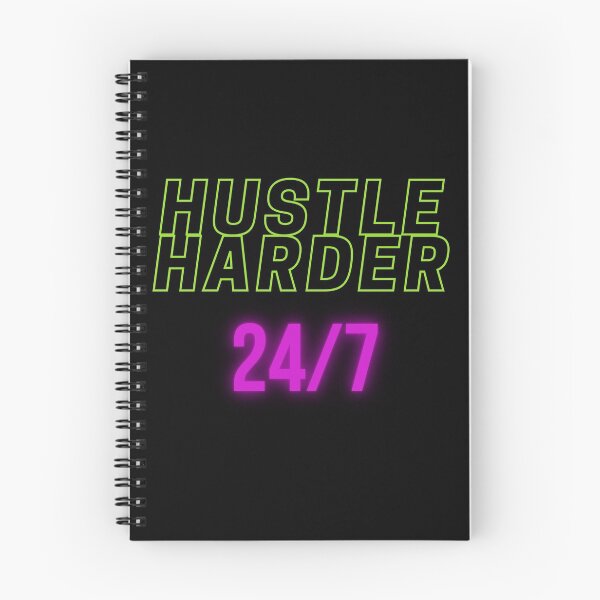 Item preview, HUSTLE HARDER 24/7 (MOTIVATIONAL ) designed and sold by JustInThreadz.