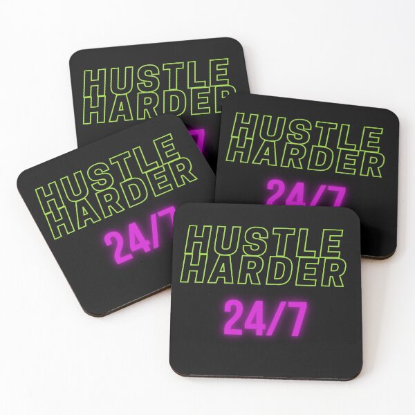 Item preview, HUSTLE HARDER 24/7 (MOTIVATIONAL ) designed and sold by JustInThreadz.