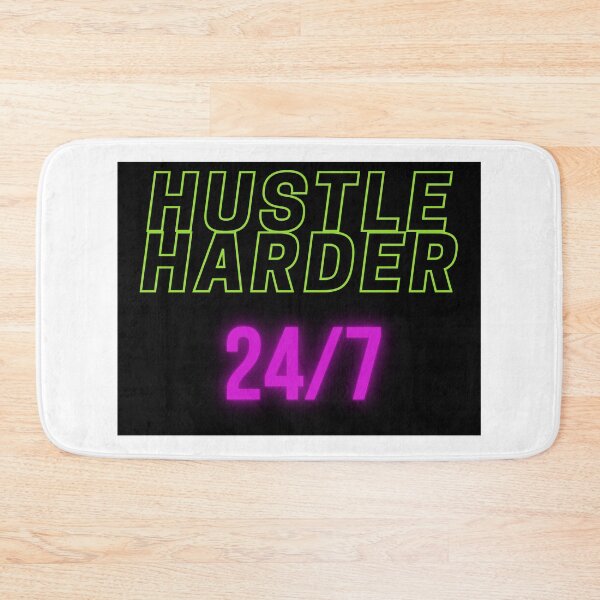 Item preview, HUSTLE HARDER 24/7 (MOTIVATIONAL ) designed and sold by JustInThreadz.
