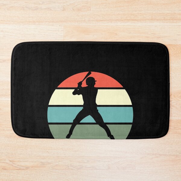 Item preview, Baseball Batter Color Retro Sunset Cutout  designed and sold by fungear.