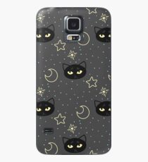 Kitty Mond Muster Hülle & Klebefolie für Samsung Galaxy