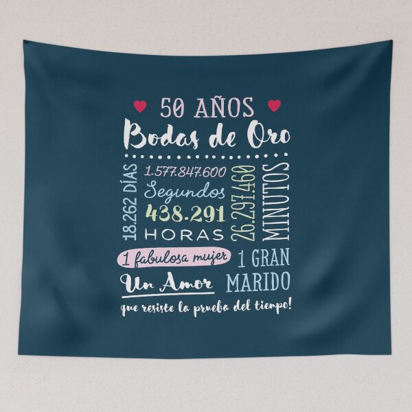 Item preview, Bodas de Oro 50 años Aniversario de Boda Regalo designed and sold by betternotes.