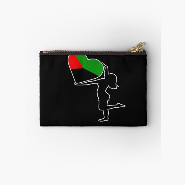 Item preview, Silhouette of a woman with a heart in her hands in the colors of the flag of Martinique designed and sold by West indian touch.