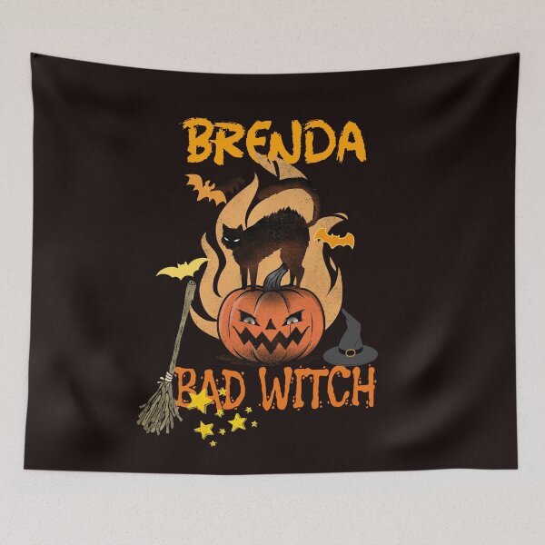 Item preview, Halloween Bad Witch Brenda Waits For The Eve Of Hallow Night designed and sold by walkingrock.