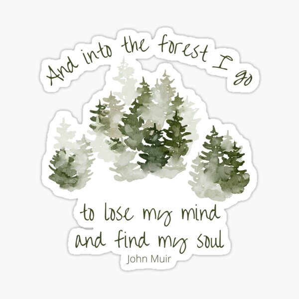 Item preview, And into the forest I go, John Muir quote about life designed and sold by Auntieck.