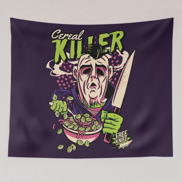 Item preview, Comic Cereal Killer Cereal Box // Funny Horror designed and sold by SLAG-Creative.