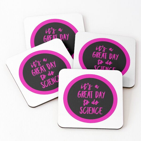 Item preview, It’s a great day to do science in black and pink font on white background designed and sold by UncleStuScience.