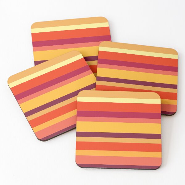 Item preview, Red Orange Color Lines Pattern designed and sold by Nickadon.