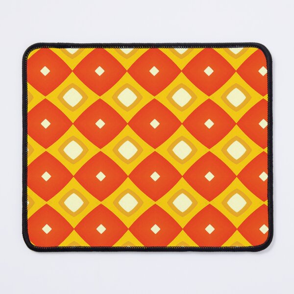 Item preview, THE SEVENTIES ORANGE AND YELLOW DIAMONDS DESIGN designed and sold by ozcushionstoo.