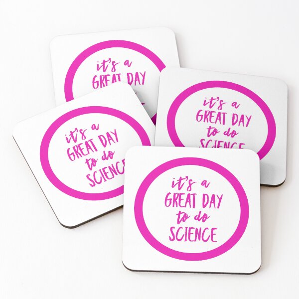 Item preview, It’s a great day to do science in pink and white font on white background designed and sold by UncleStuScience.