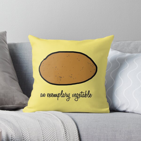 An Exemplary Vegetable Throw Pillow