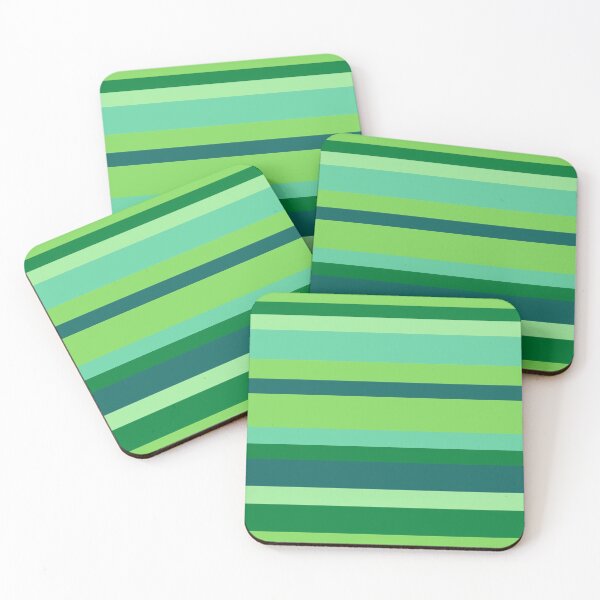 Item preview, Green Turquoise Color Lines Pattern designed and sold by Nickadon.