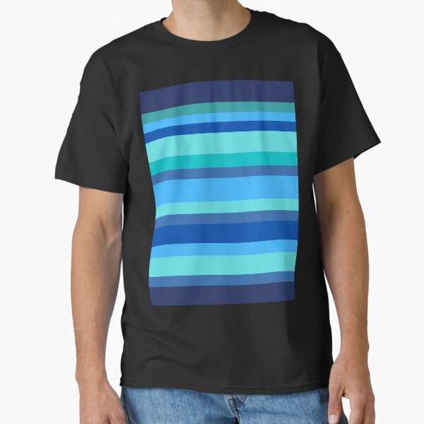 Item preview, Blue Ocean Sky Color Lines Pattern designed and sold by Nickadon.