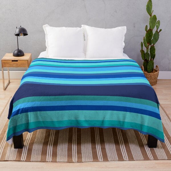 Item preview, Blue Ocean Sky Color Lines Pattern designed and sold by Nickadon.