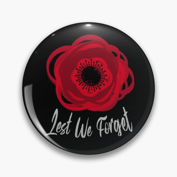 Item preview, Single Poppy Flower No Stem for Remembrance Day - Lest We Forget designed and sold by Noelle Hyra.