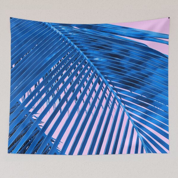 Item preview, Tropical Blue Palms on Pink designed and sold by Vin  Zzep.