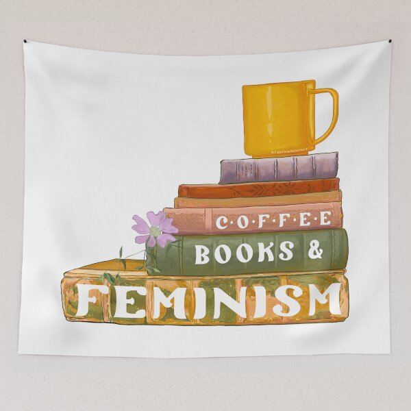 Item preview, Coffee Books and Feminism designed and sold by fabfeminist.