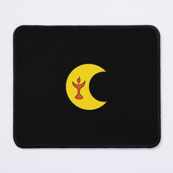 Item preview, Flaming Chalice Crescent Moon designed and sold by ingridthecrafty.