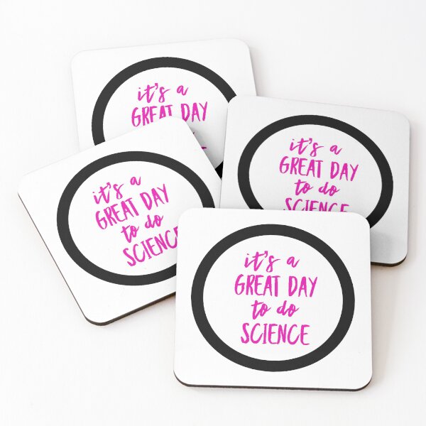 Item preview, It’s a great day to do science in pink and white font on white background designed and sold by UncleStuScience.